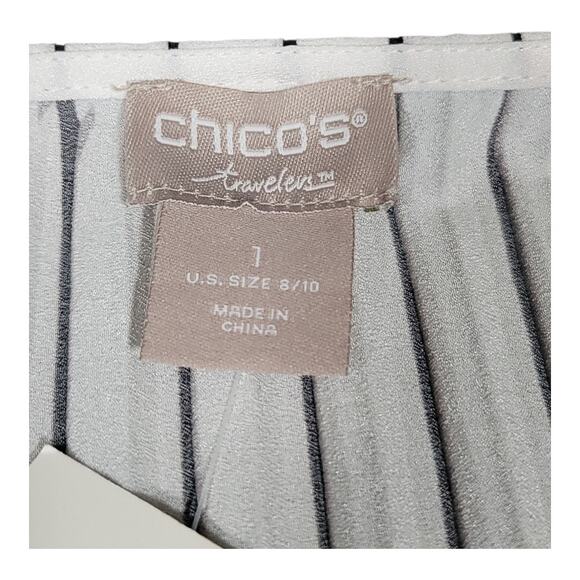 NWT Chico's Pleated 3/4 Bell Sleeve Cardigan Jacket Travelers  Women's SZ 8/10 M - Picture 4 of 13